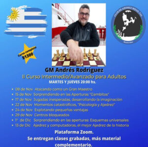 Segundo Curso Virtual para Adultos 2022 - GM Andrés Rodríguez